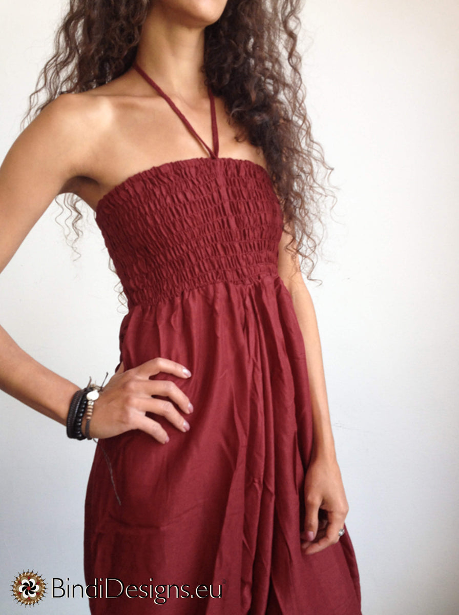 Harem Pants Dark Red