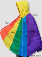 Rainbow Rain Poncho