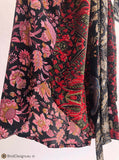 Sari Silk Kimono Robe Floral Print
