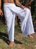 Thai Fisherman Pants Light Cotton White