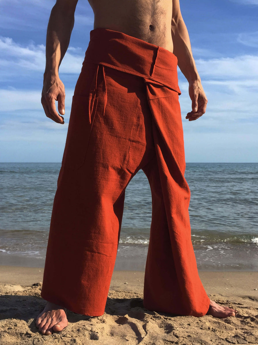 Hand Stitched Hemp Fisherman Pants