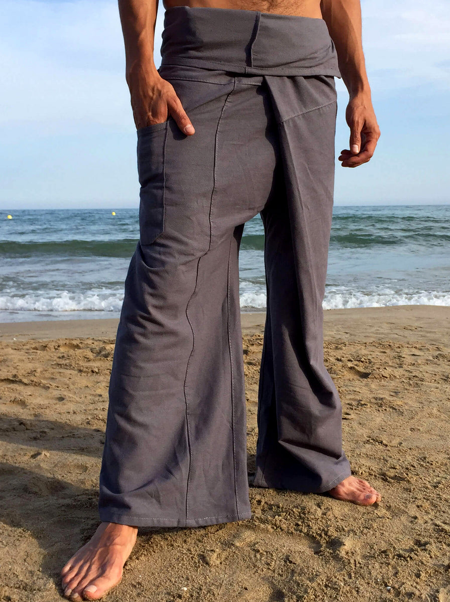 Thai Fisherman Pants Muang Cotton Gray – Bindi Designs
