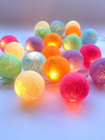 Pastel Mix Cotton Ball Lights