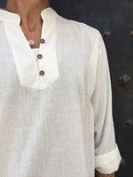Short Kurta with Coconut Buttons Natural Cotton
