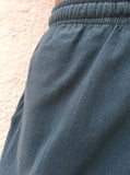 Dusty Blue Cotton Drawstring Pants