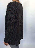 Black Mottled Sparkly Knitted Cardi