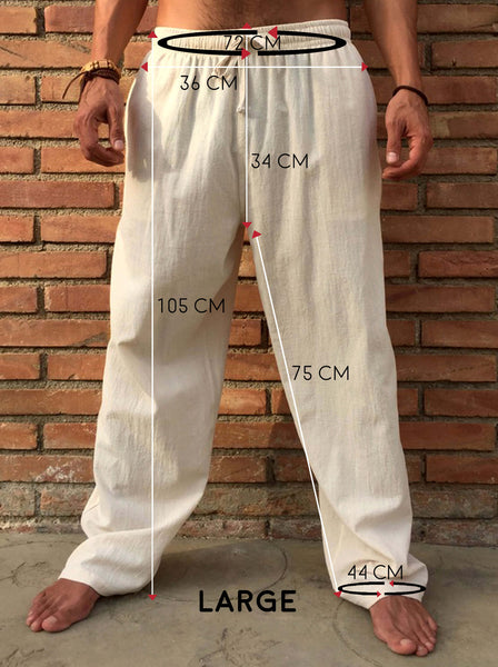 Natural Cotton Drawstring Pants – Bindi Designs