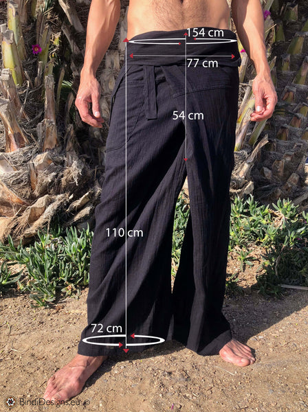 Thai Fisherman Pants Natural Light Cotton – Bindi Designs