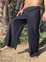 Extra Light Cotton Thai Fisherman Pants Black