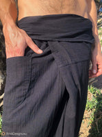 Extra Light Cotton Thai Fisherman Pants Black