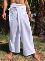 Extra Light Cotton Thai Fisherman Pants White