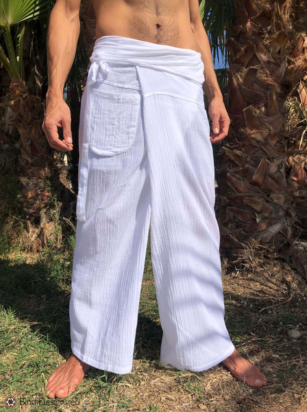 Buy MEMITR Original Thai Fisherman Pants Perfect for Yoga Martial Arts  Pirate Medieval Japanese Samurai Pantalones Plus Size Online at  desertcartINDIA