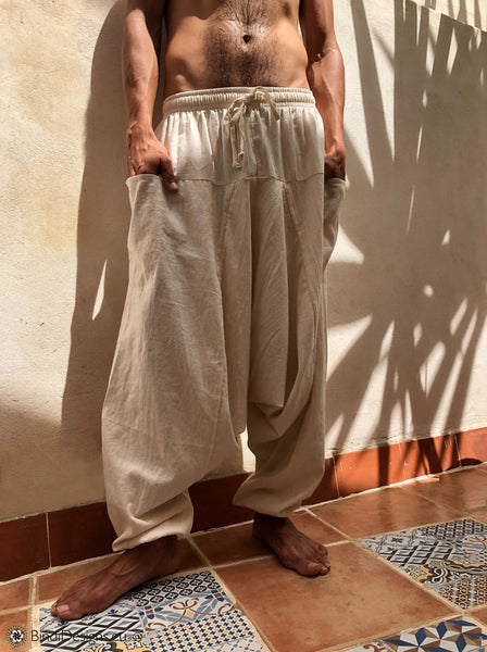 Natural Cotton Loose Fit Drawstring Pants – Bindi Designs