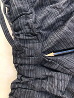 Pinstripe Boho Pants Black - Seconds