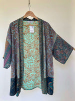Short Kimono Sari Silk Jacket
