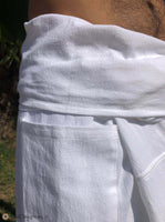 Thai Fisherman Pants Light Cotton White