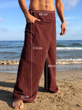 Thai Fisherman Pants Cotton Brown Long - Seconds