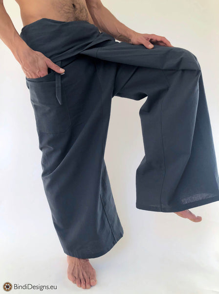 Fisherman pants, Thai fisherman pants, Yoga pants, wrap pants, loose f –  Nuichan