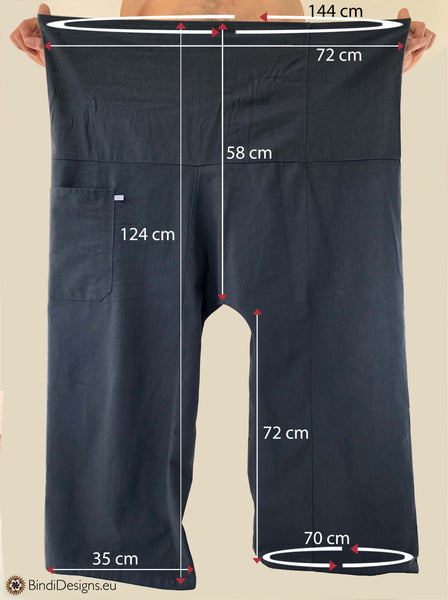 Thai Fisherman Pants Cotton Dark Gray – Bindi Designs