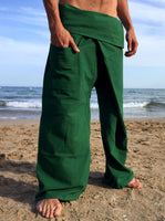 Thai Fisherman Pants Muang Cotton Green XXL - Seconds