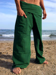 Thai Fisherman Pants Muang Cotton Green Small - Seconds