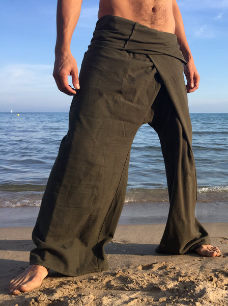 PANASIAM Thai Fisherman Pants Lini, 100% Cotton, Wrap Pants, Yoga Pants