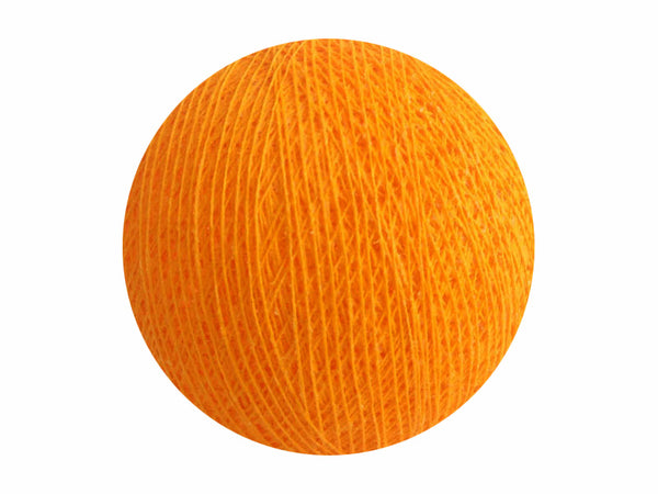 Bindi Cotton Ball Lantern Golden Orange