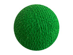 Bindi Cotton Ball Lantern Green