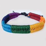 Rainbow Macrame Bracelet